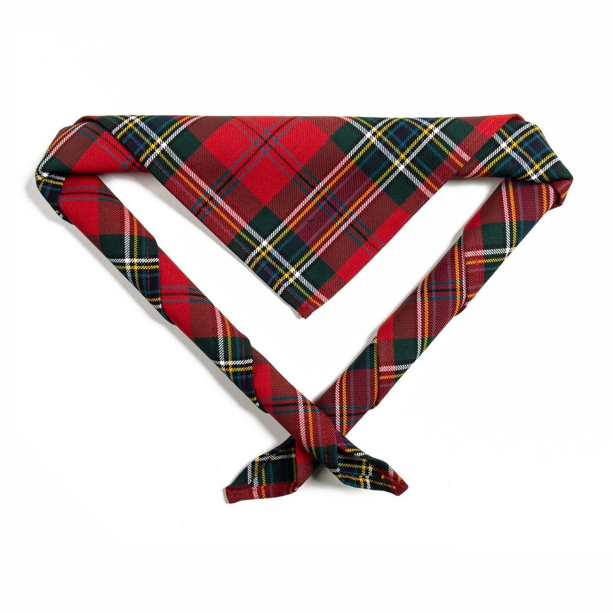 Youth's Red McLean Tartan Scarf/Necker Scouts Sections