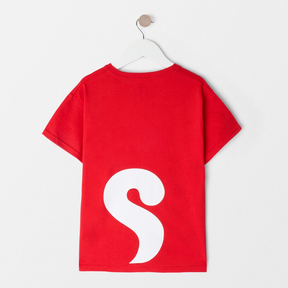 T-shirt Kids White/Red Mr Squiggle Yellow Circle