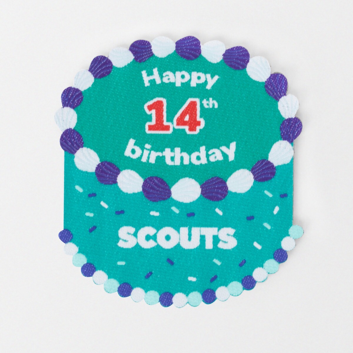 Happy 14th Birthday Blanket Badge