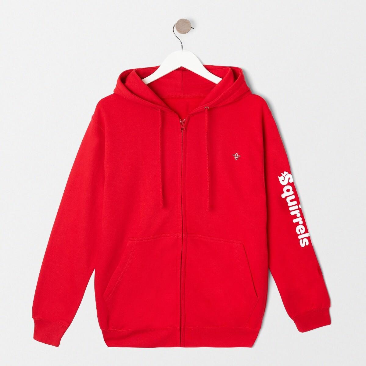 Squirrel Scouts Zipped Hoodie for Adults Squirrels Casual Clothing