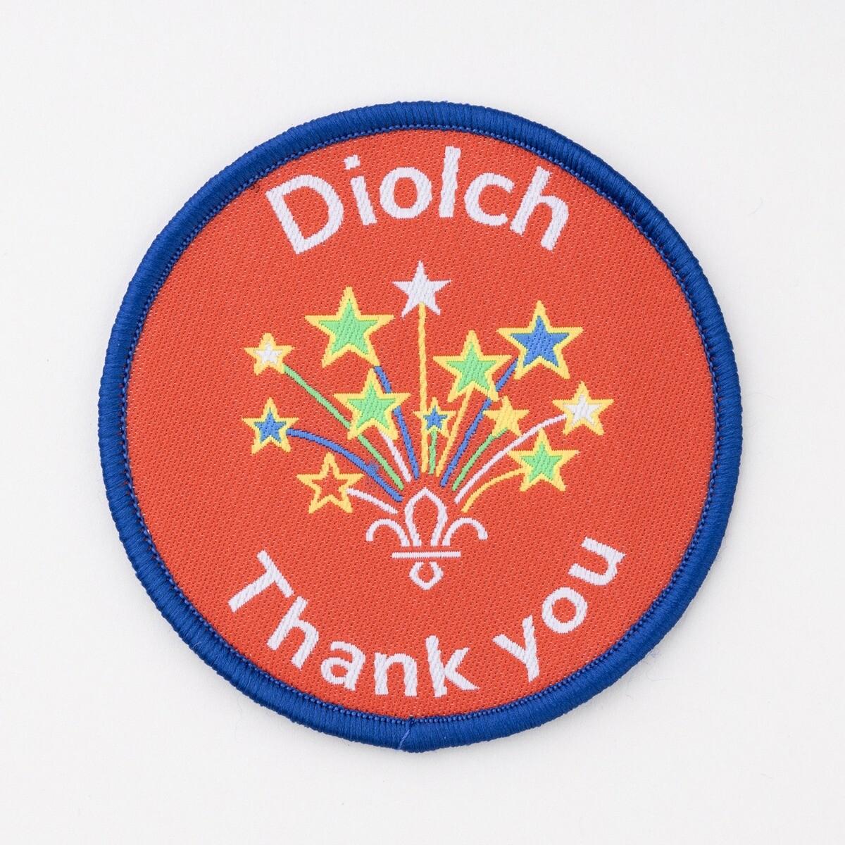 Welsh Scouts Diolch / Thank You Badge | Scouts Gifts