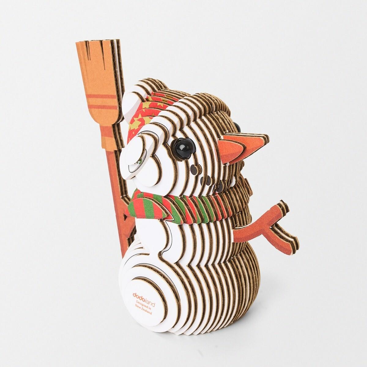 Eugy Snowman 3D Cardboard Model Kit Christmas Gift Ideas