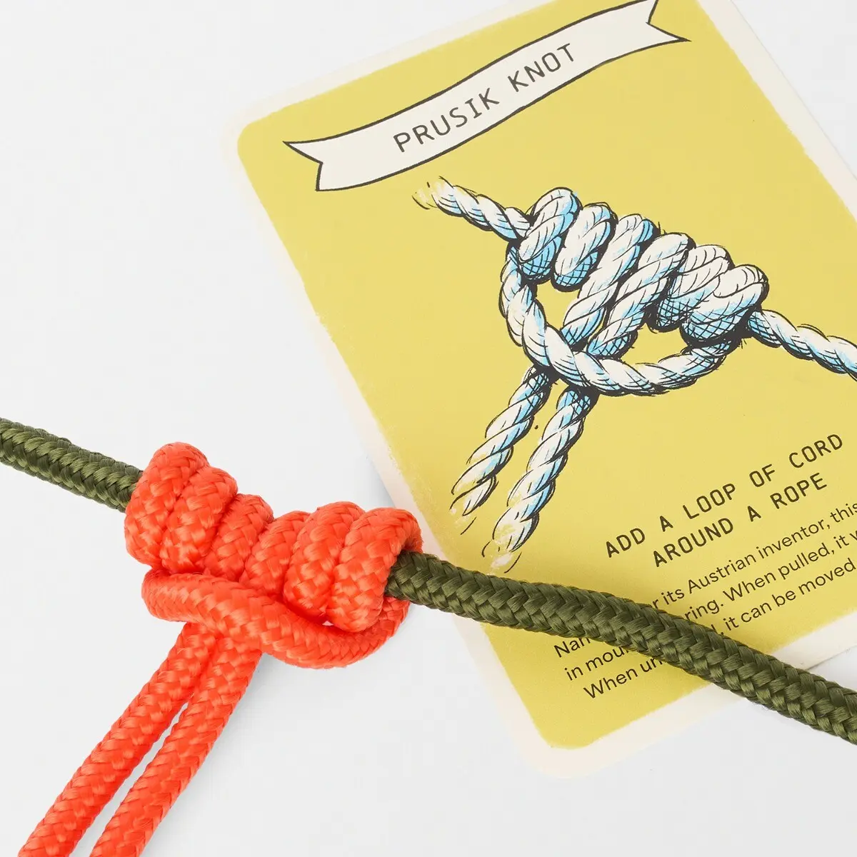 Know Your Knots KnotTying Kit Includes Rope Christmas Gift Ideas