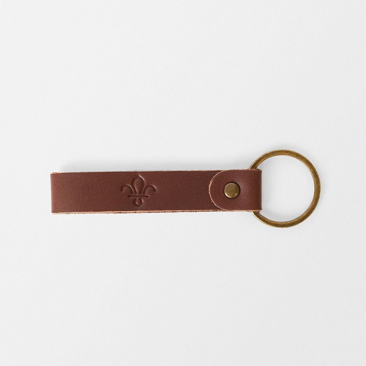 Scouts Leather Coordinates Keyring Scouts Gifts