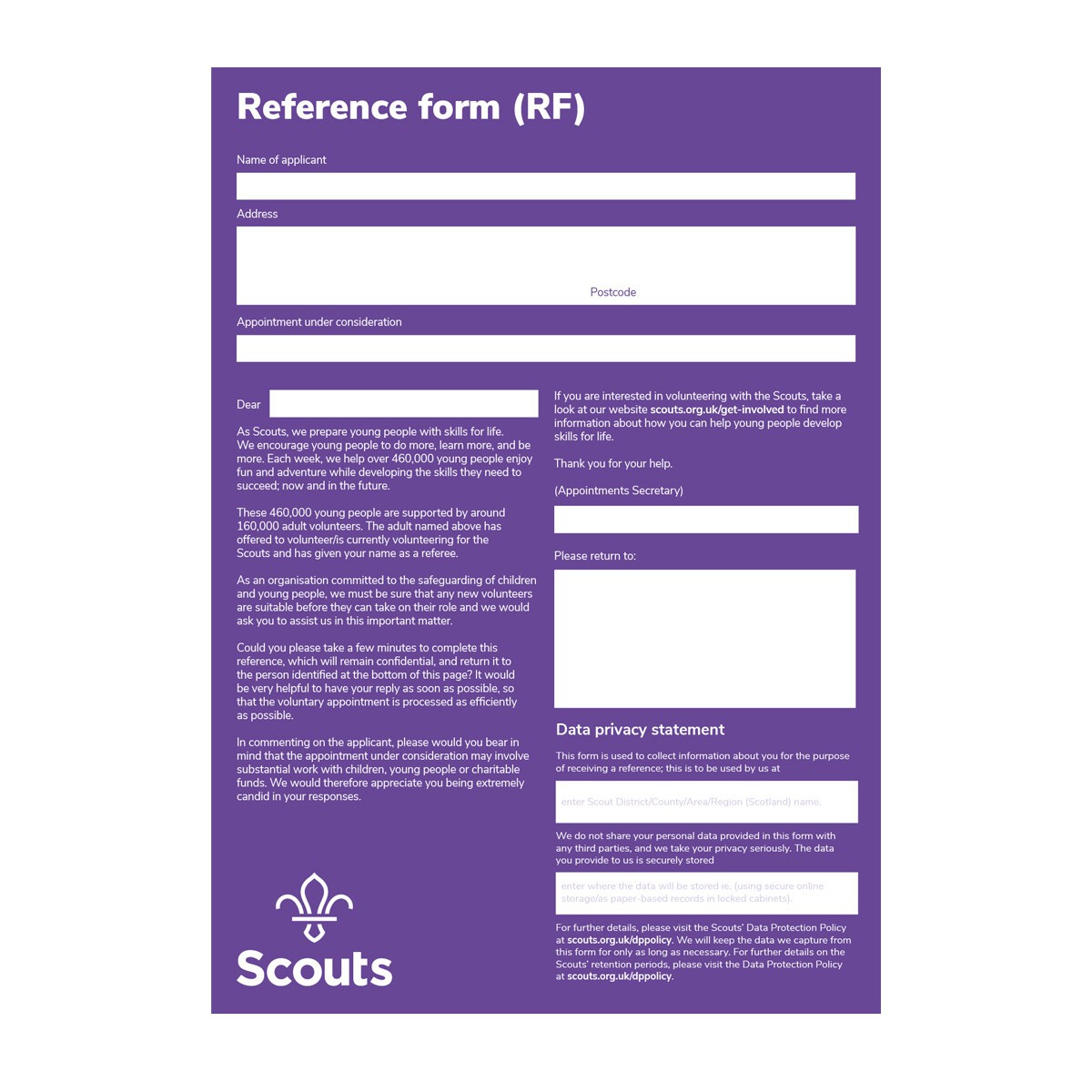 Reference Form -