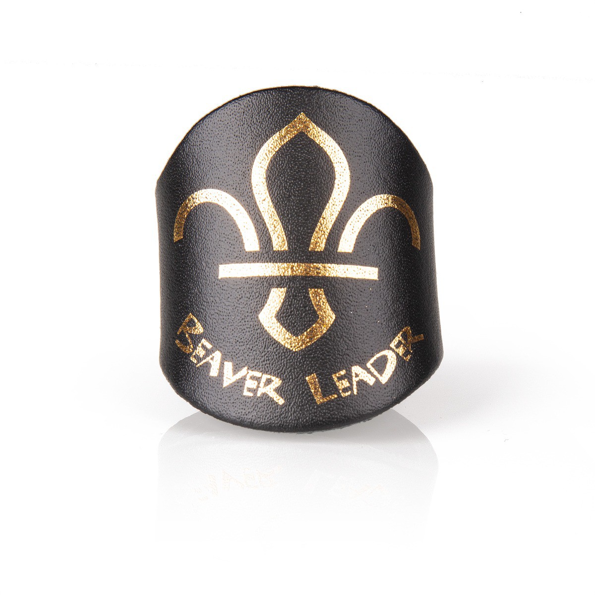 Beavers Leader Leather Woggle Yellow