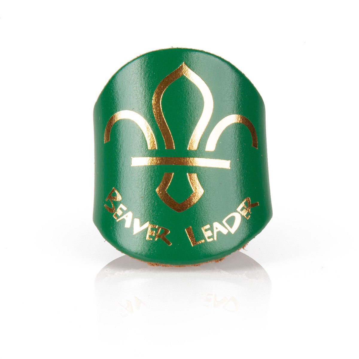 Beavers Leader Leather Woggle Yellow