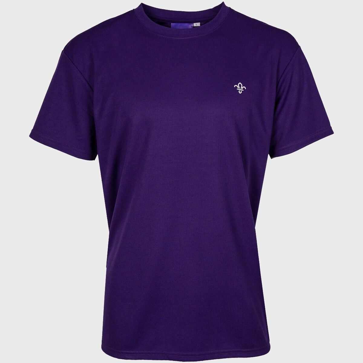 Fleur de Lis Mens Wicking T-shirt-XS-Purple