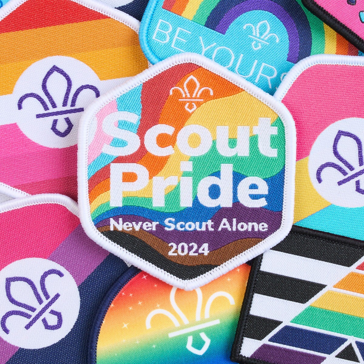 Scout Pride Blanket badge - Rainbow Flag