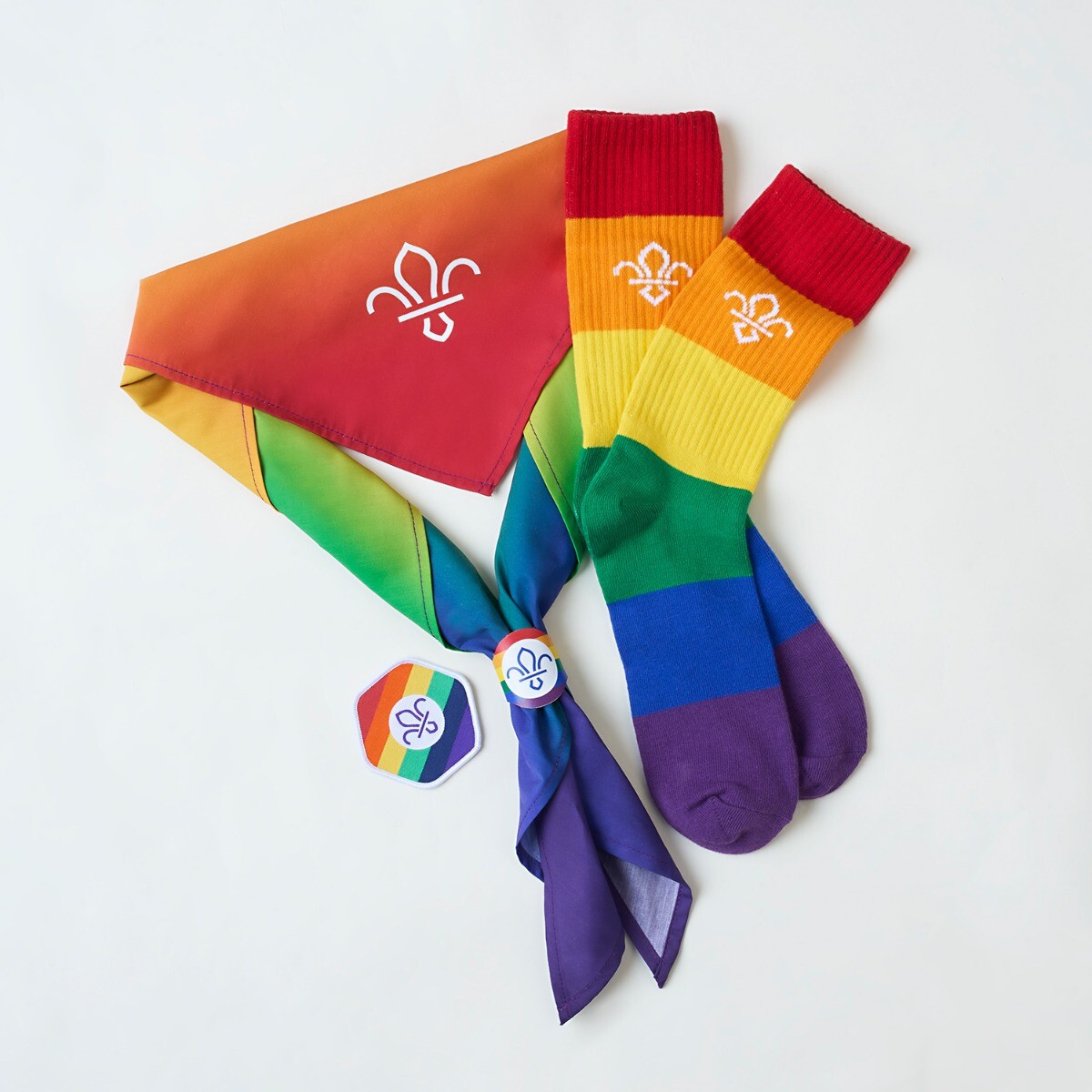 Scout Pride Blanket badge - Rainbow Flag