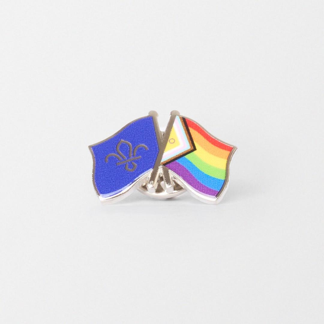 Scout Pride Dual Flag Pin Badge | Pride Badges | Scout Store