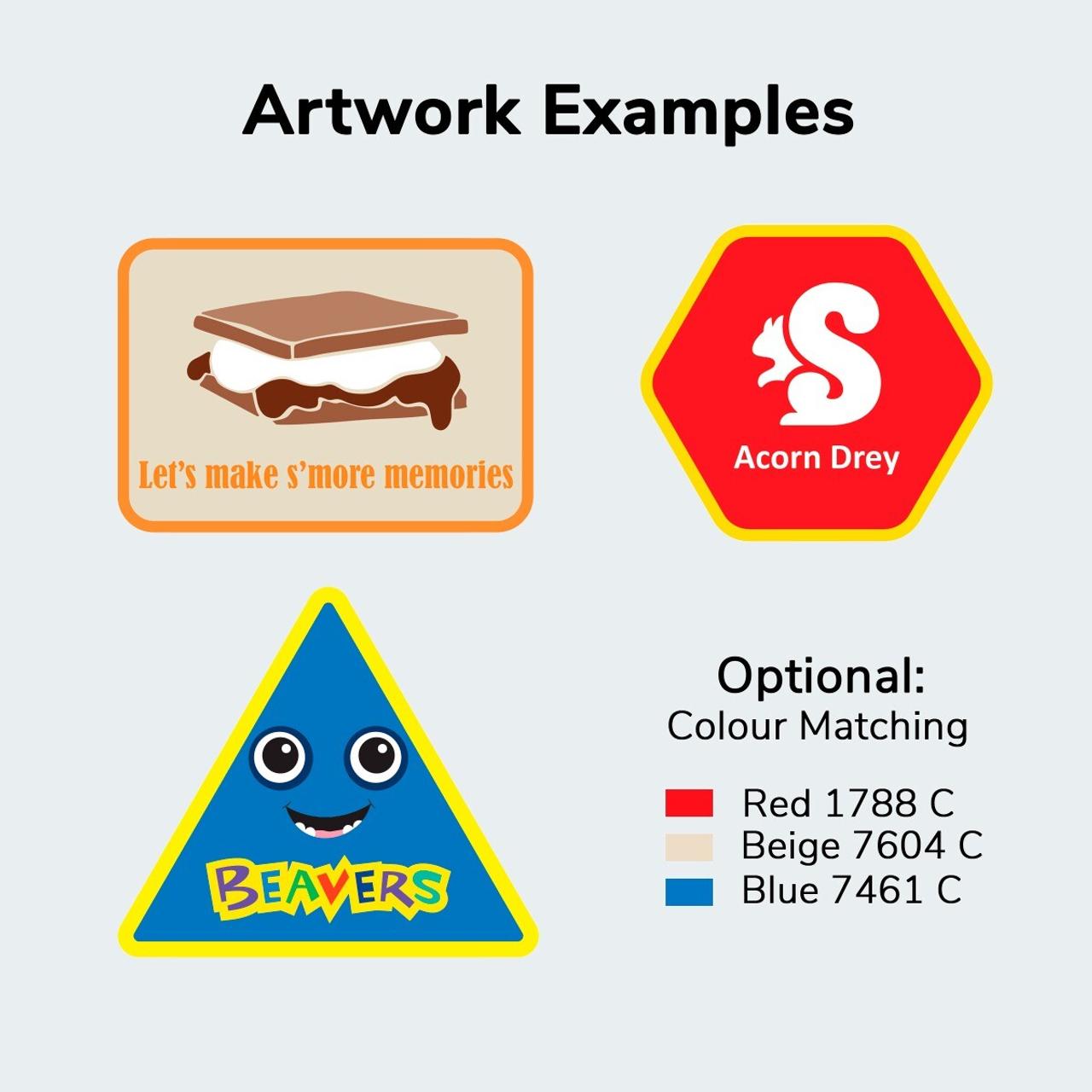 Personalised Custom Printed Badge - Triangle | Scout Store