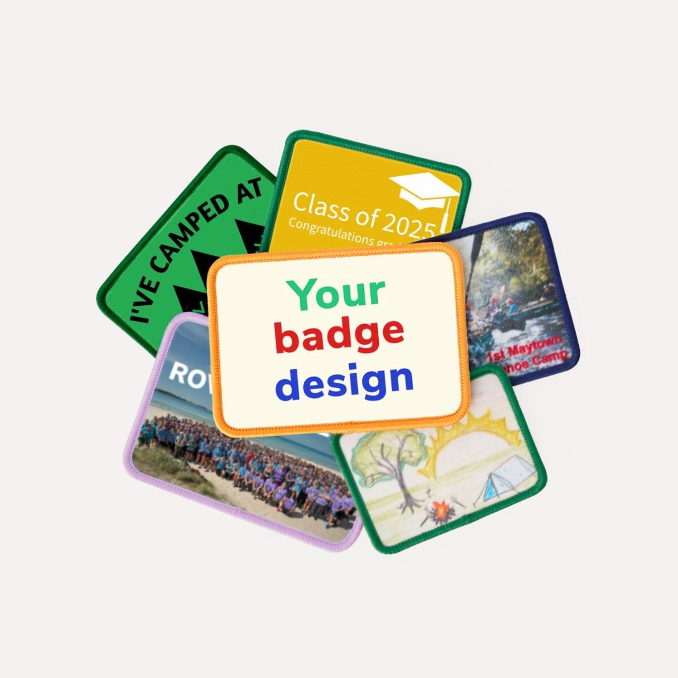 Personalised Custom Printed Badge - Rectangle | Scout Store