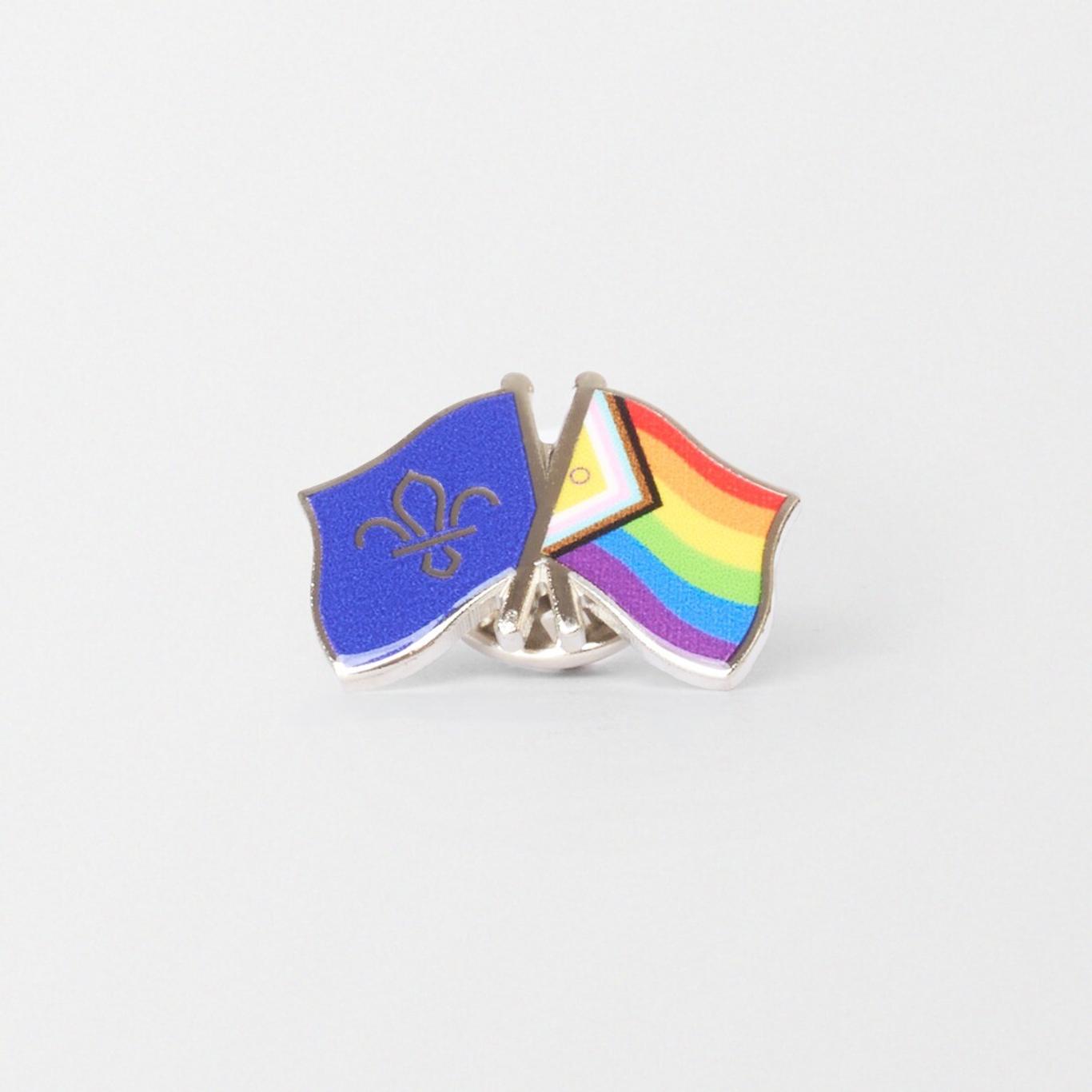 Scout Pride Dual Flag Pin Badge | Pride Badges | Scout Store