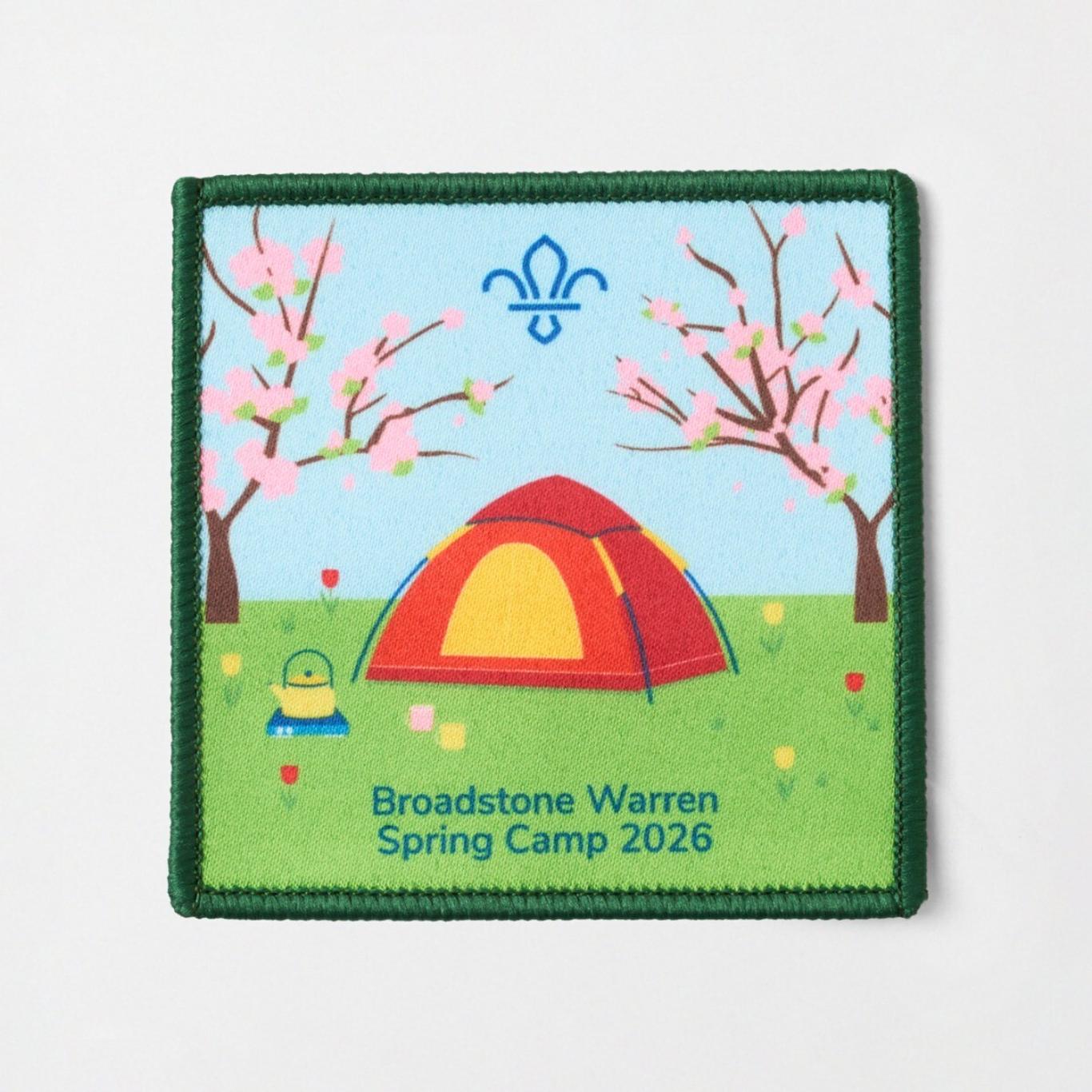 Personalised Spring Camp Badge | Personalised Badges | Scout Store