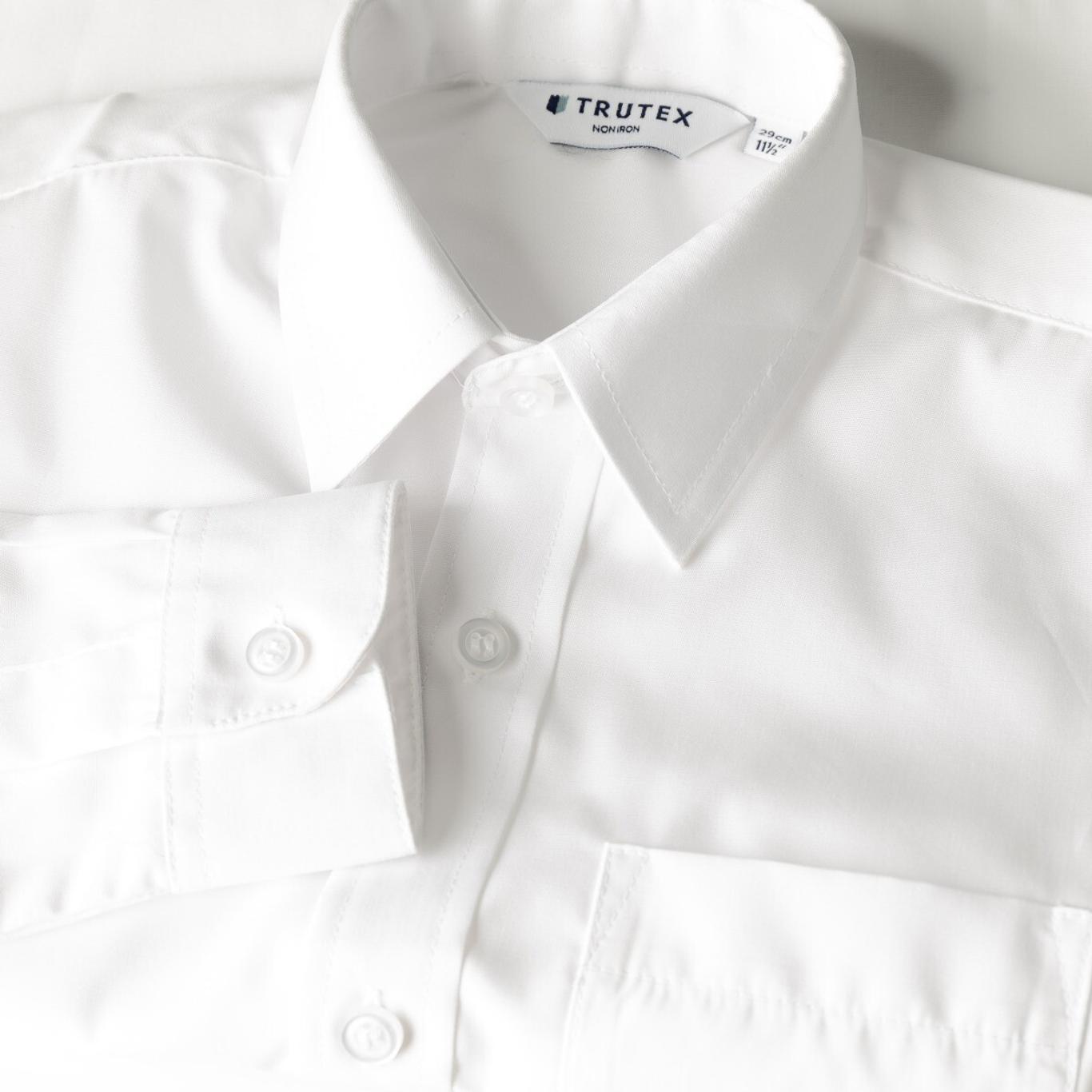 White Long Sleeve School Shirt Twin pack School Uniform