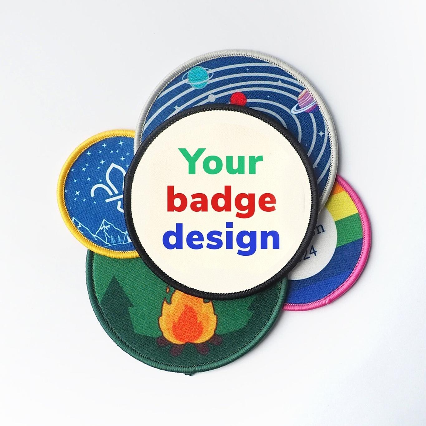 Personalised Badges - Circle | Custom Badges / Patches Made to Order