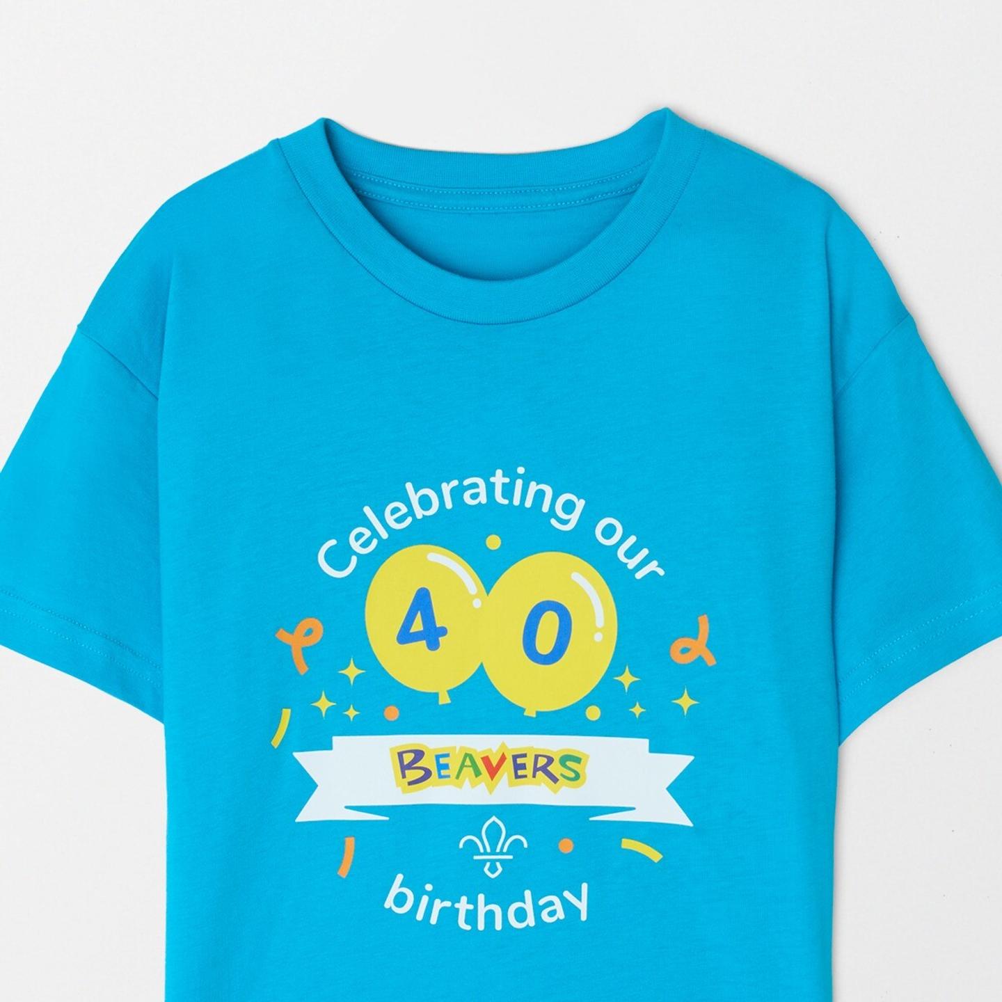 Beavers 40th Birthday Celebration Tshirt - Kids