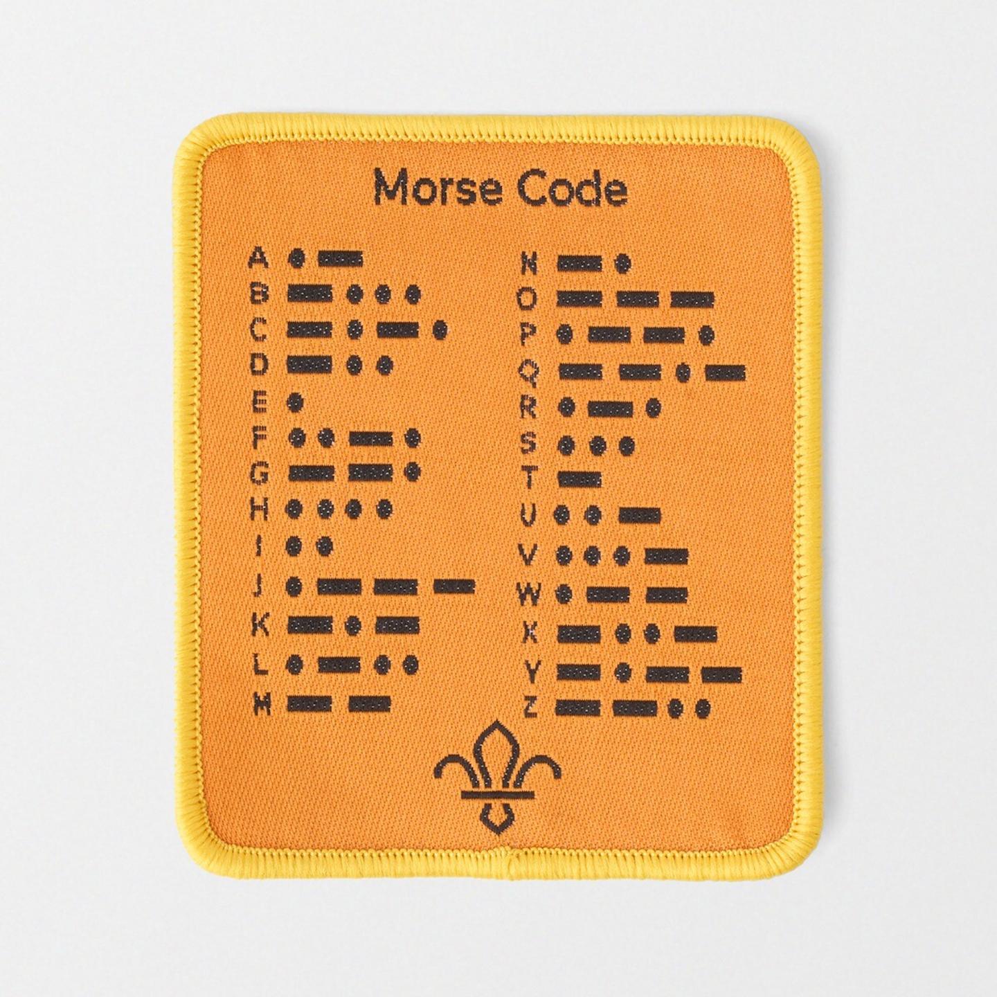 Scouts Blanket Badge - Morse Code Alphabet