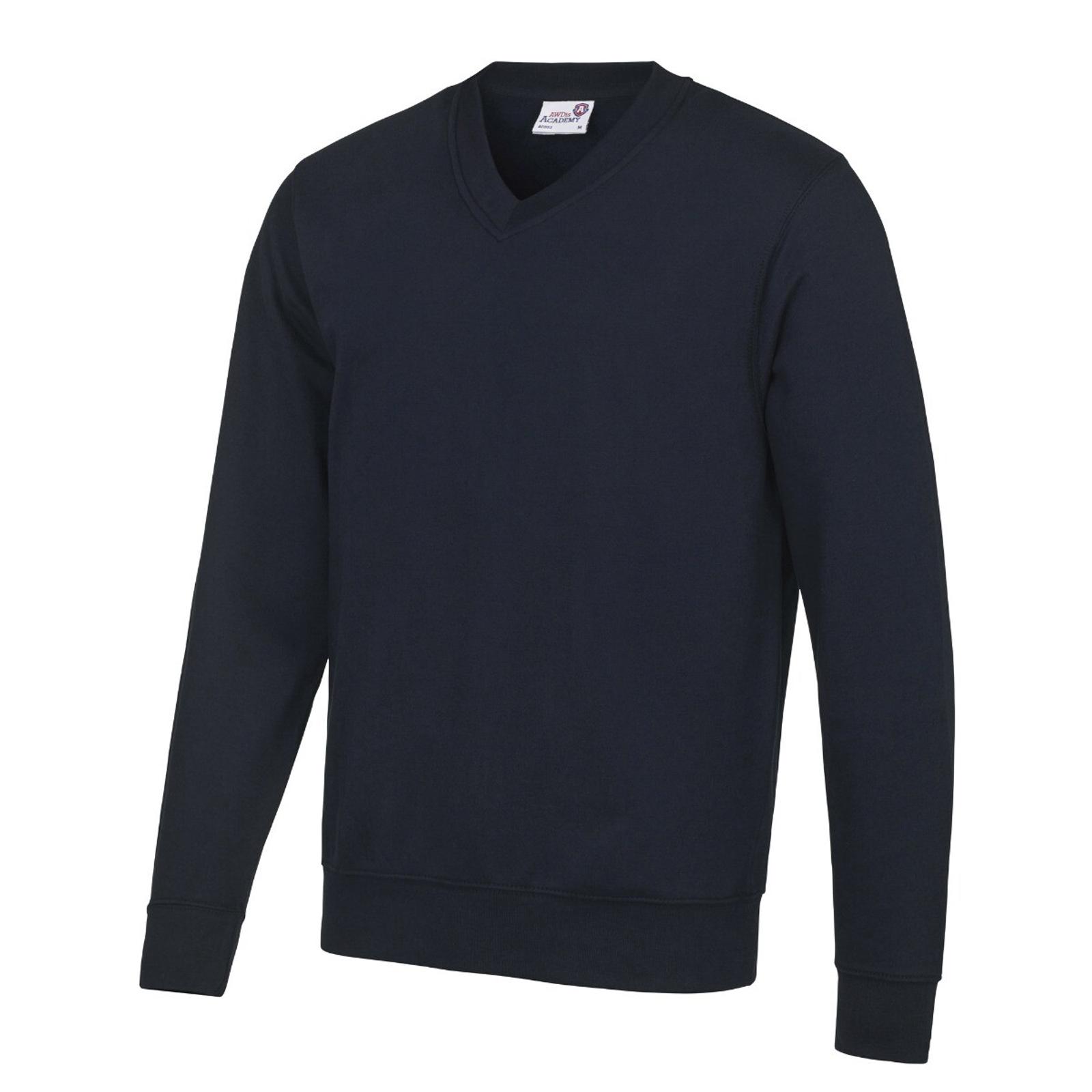 Senior Navy Blue School Sweatshirt VNeck School Uniform Outlet