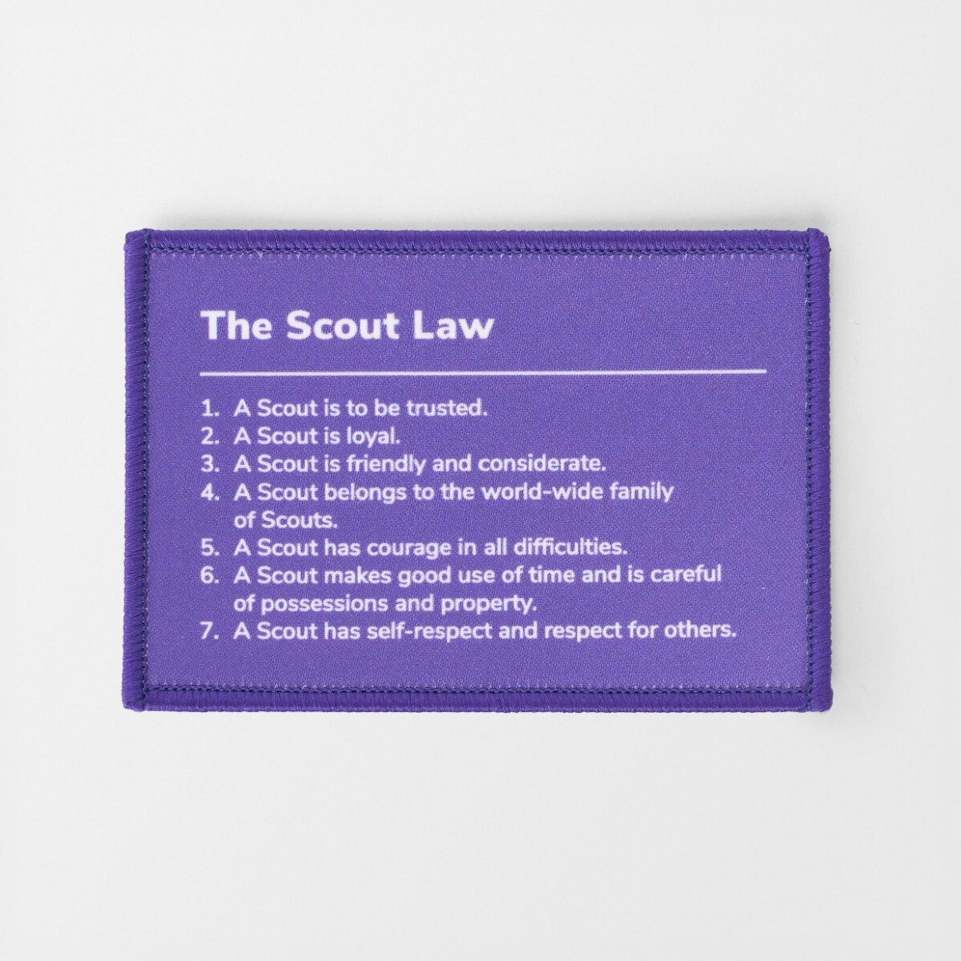 The Scout Law Printed Badge| Scouts Badges | Scout Store