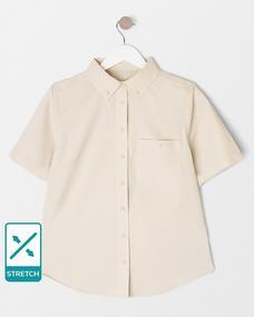 Adult/Network Short Sleeve Uniform Blouse with Stretch