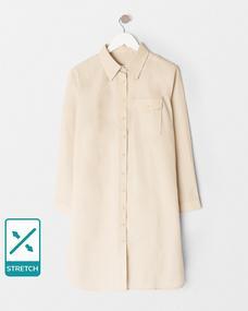 Adult/Network Long Length Uniform Blouse with Stretch