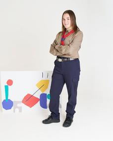 Explorers Long Sleeve Uniform Blouse with Stretch