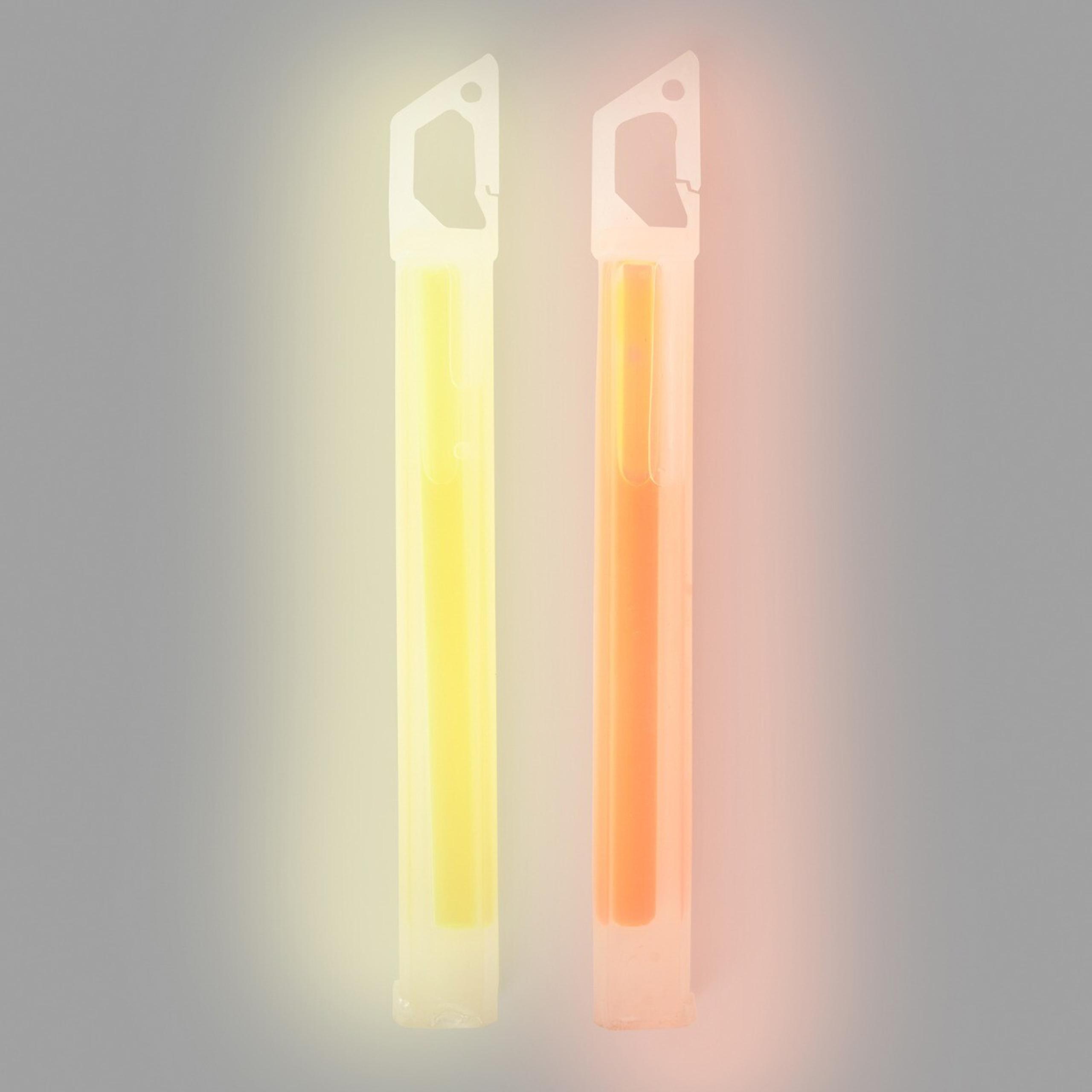 Lifesystems 15 Hour Glow Sticks 2 Pack | Orange and Green