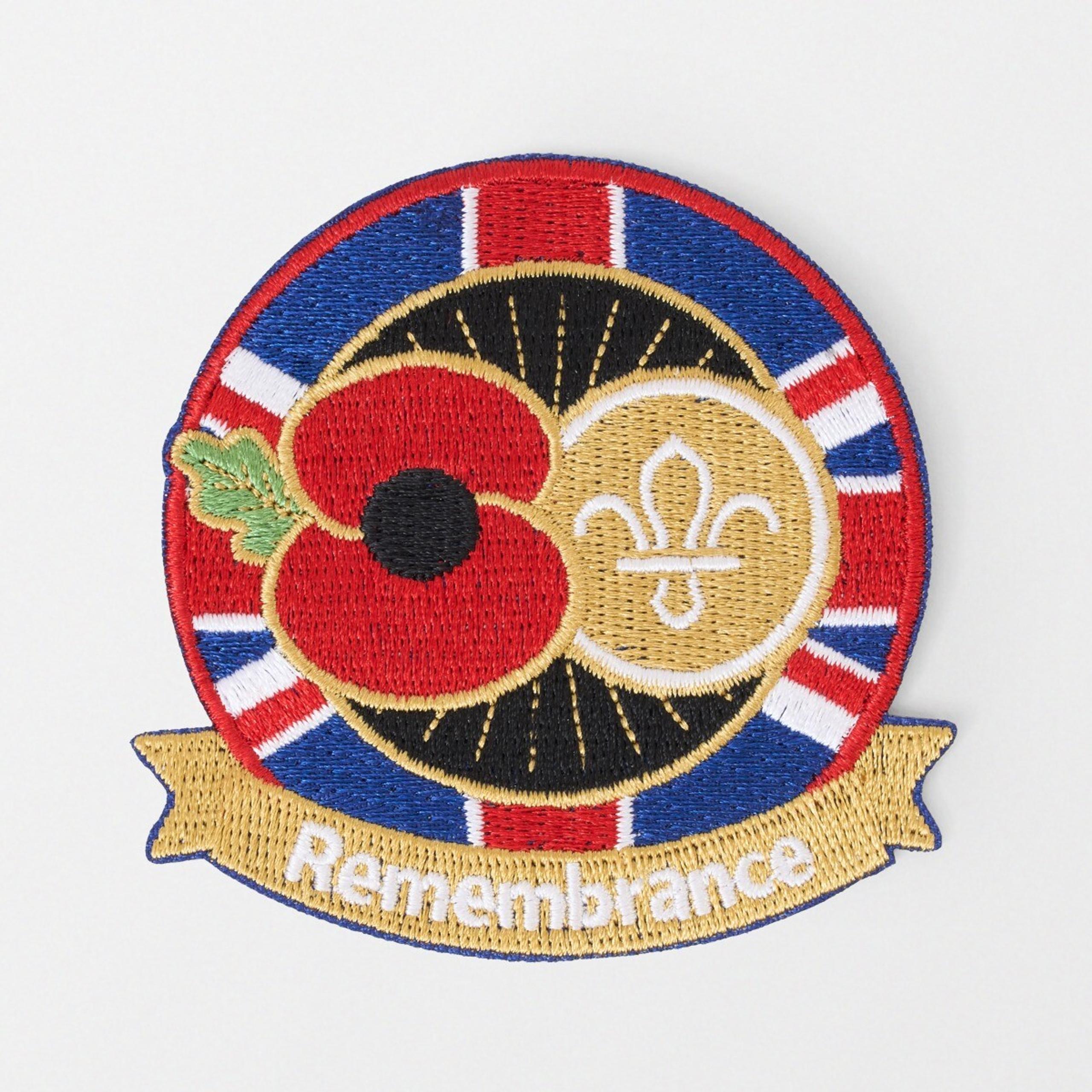 Poppy (RBL) & Scouts Remembrance Blanket Badge | Scout Store