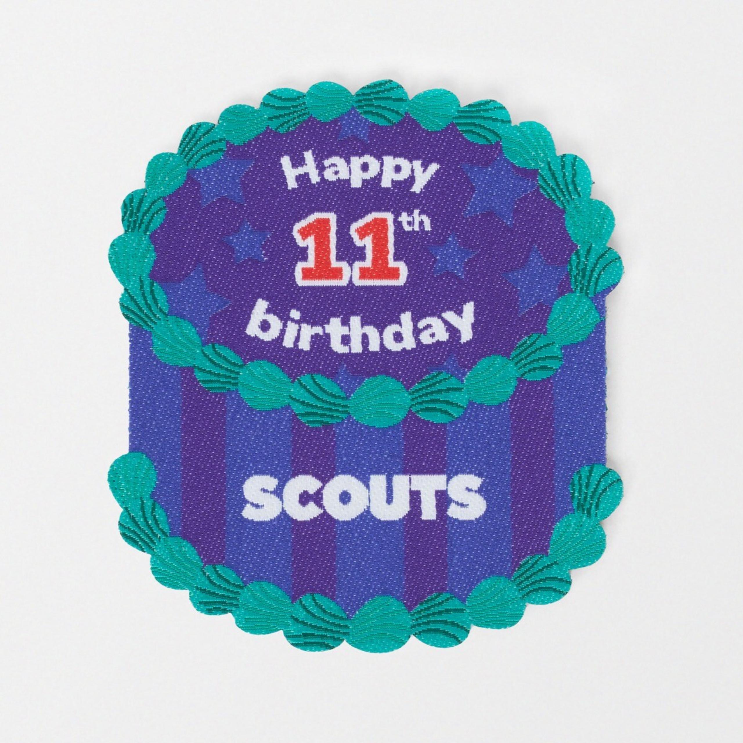 Scouts Happy 11th Birthday Badge | Scouts Birthday | Scout Store