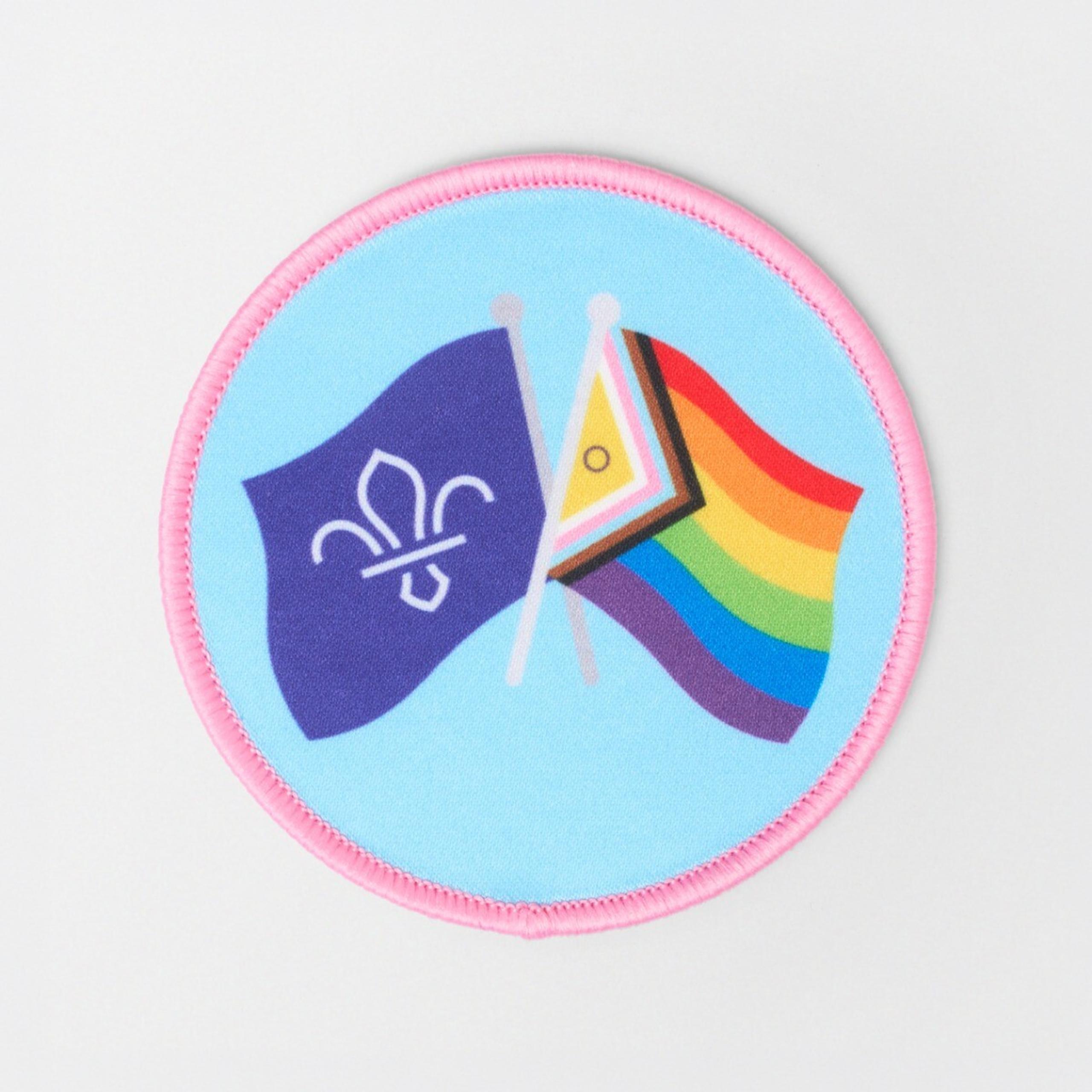 Scout Pride Dual Flag Badge |Pride Badges | Scout Store