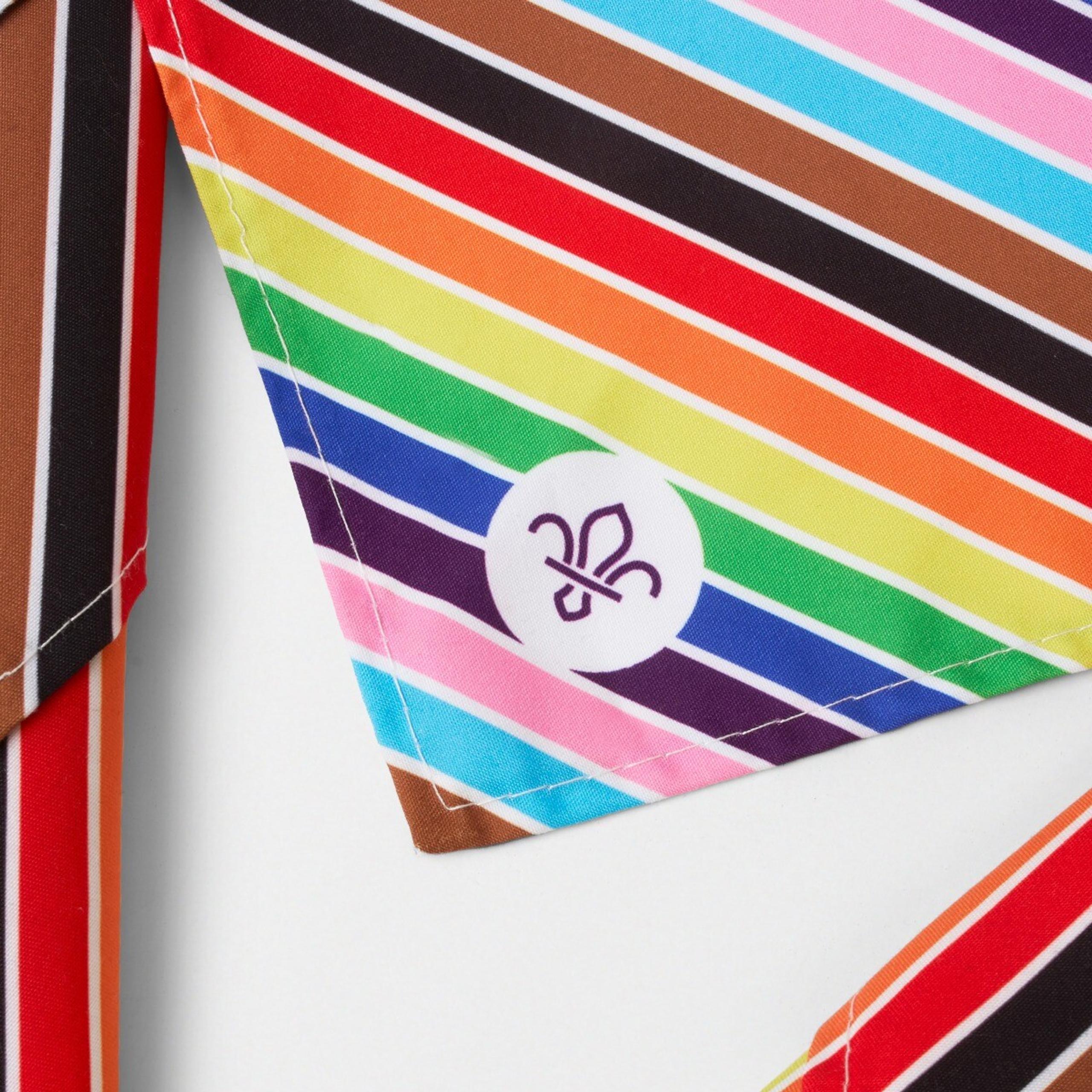 Scout Pride Progressive Flag Necker | Scout Pride Necker | Scout Store