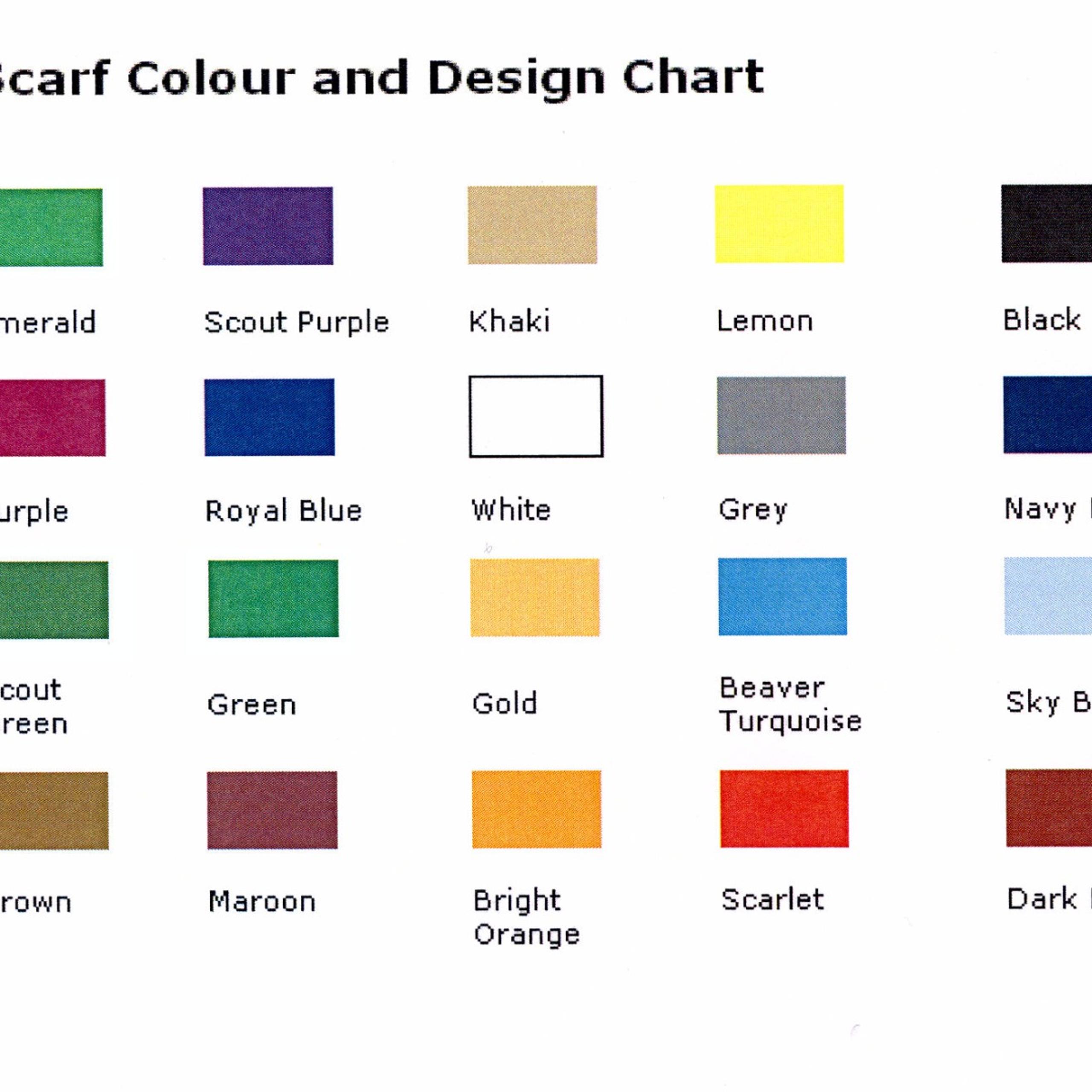 Adult Scouting Plain Scarf/Necker Scouts Sections