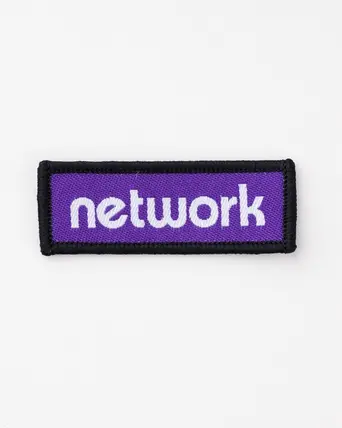 Network Logo Woven Badge