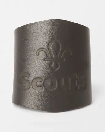 Scouts Plain Embossed Leather Woggle