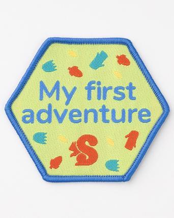 Squirrels My first adventure Blanket Badge