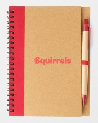 Squirrels Eco Notebook with Pen