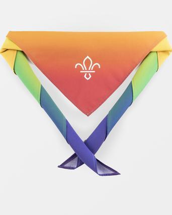 Scout Pride Ombre Scarf / Necker - Rainbow Flag