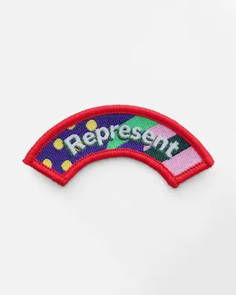 You Shape Squirrel Represent Badge