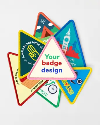 Personalised Custom Printed Badge - Triangle