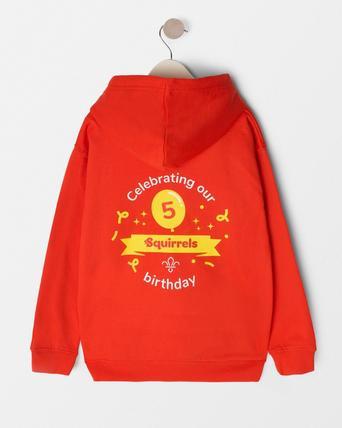 Personalised Squirrels 5th Birthday Hoodie - Kids