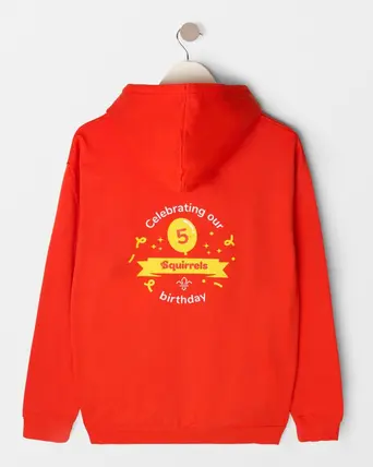 Personalised Squirrels 5th Birthday Hoodie - Adult