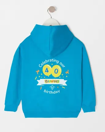 Personalised Beavers 40th Birthday Hoodie - Kids