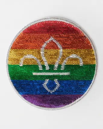 Scout Pride FDL Sequin Badge