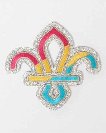 Scouts Pride Embroidered FDL Badge - Pansexual Flag