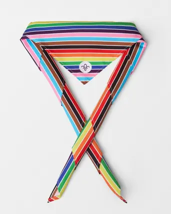 Scouts Pride Progressive Flag Necker