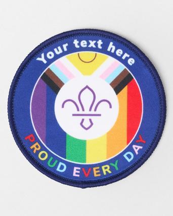 Scouts Pride Every Day Personalised Badge