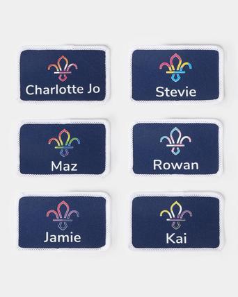 Scouts Pride Flag Personalised Name Badge