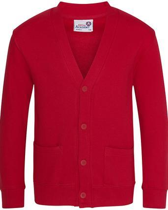 Red School Cardigan